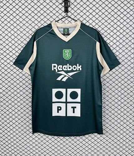 Retro Sporting Lisbon 2000/01 green training jersey size S-2XL