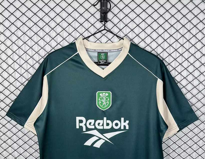 Retro Sporting Lisbon 2000/01 green training jersey size S-2XL