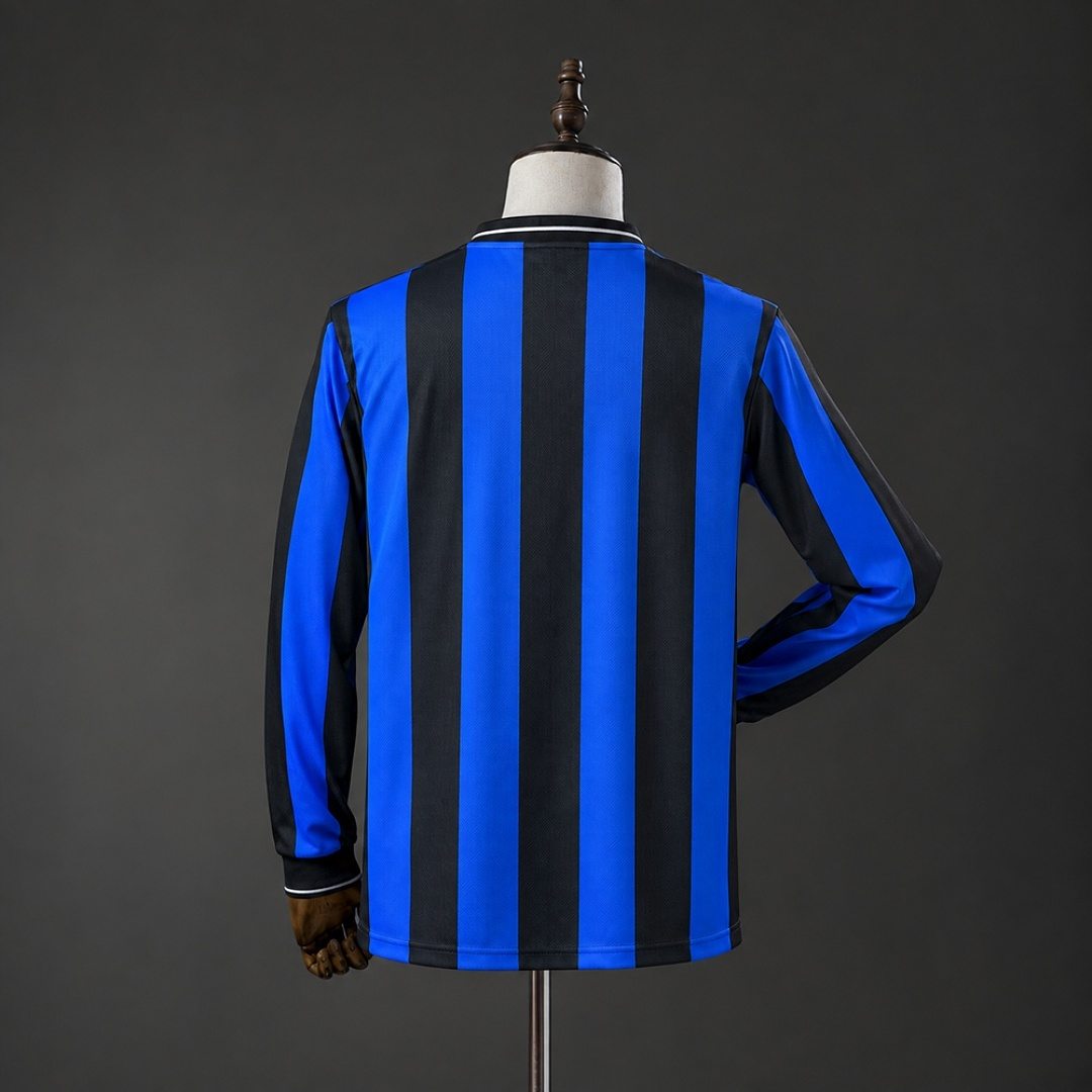 1998/99 Inter Milan Home Retro Long Sleeve Soccer Jersey S-XXL