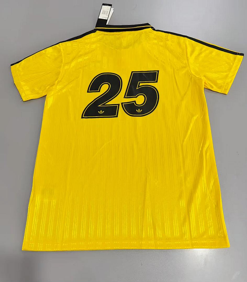 2025/26 AD x Oasis Tour Jacquard Yellow font 25 Jersey S-4XL