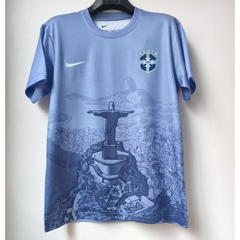 2025 Brazil Blue Jesus Edition Jersey