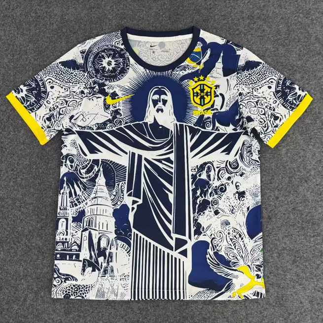 2025 Brazil White Blue Jesus Special Edition