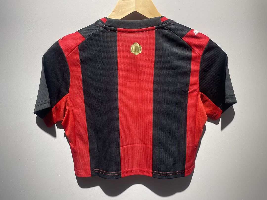 2026/27 AC Milan Home Women's Crop Top Soccer Jersey S-2XL