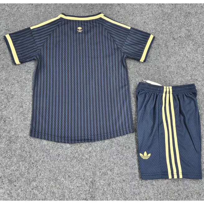 2026/27 Al Nassr Ronaldo Away Player Version Kids Kit Soccer Jersey 16-28