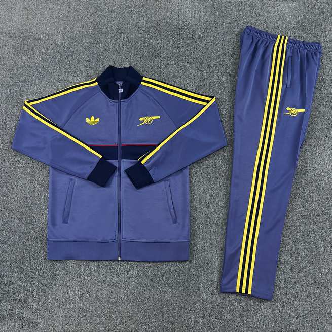 2026/27 Arsenal Slate Blue Long Sleeve Jacket Suit S-XXL