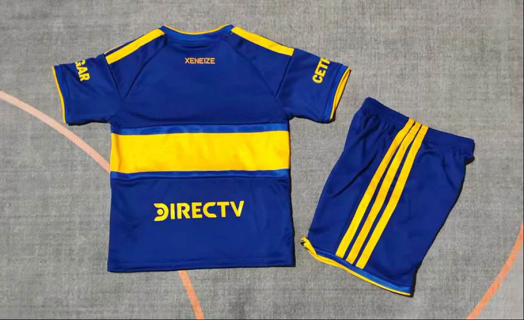 2026/27 Boca Juniors Home Kids Kit Soccer Jersey Size 16-28