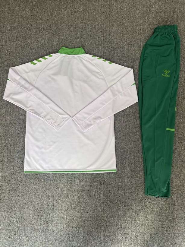 2026/27 Real Betis White and Green Half Zip Training Suit S-2XL