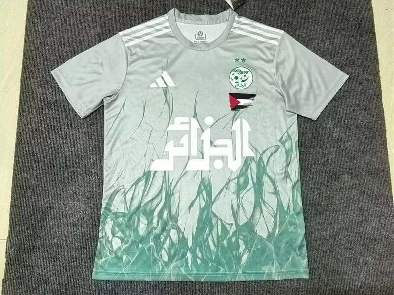 25-26 Algeria green soccer jersey size S-2XL
