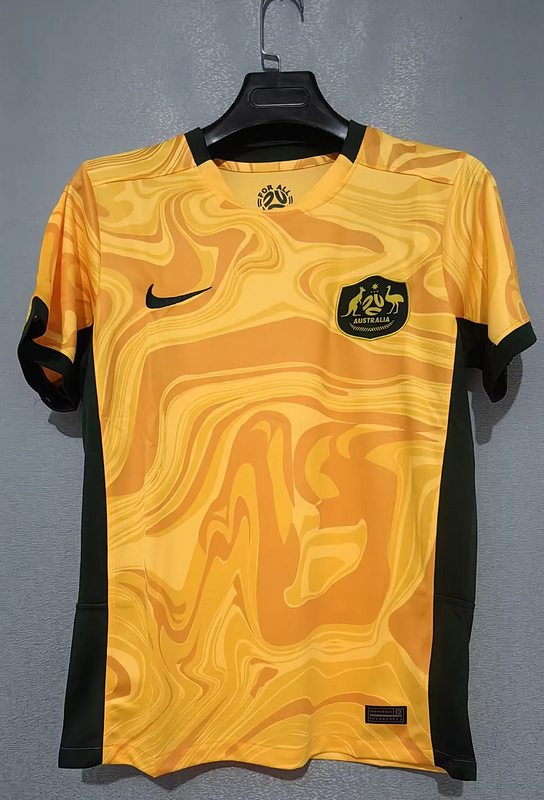 25-26 Australia yellow soccer jersey
