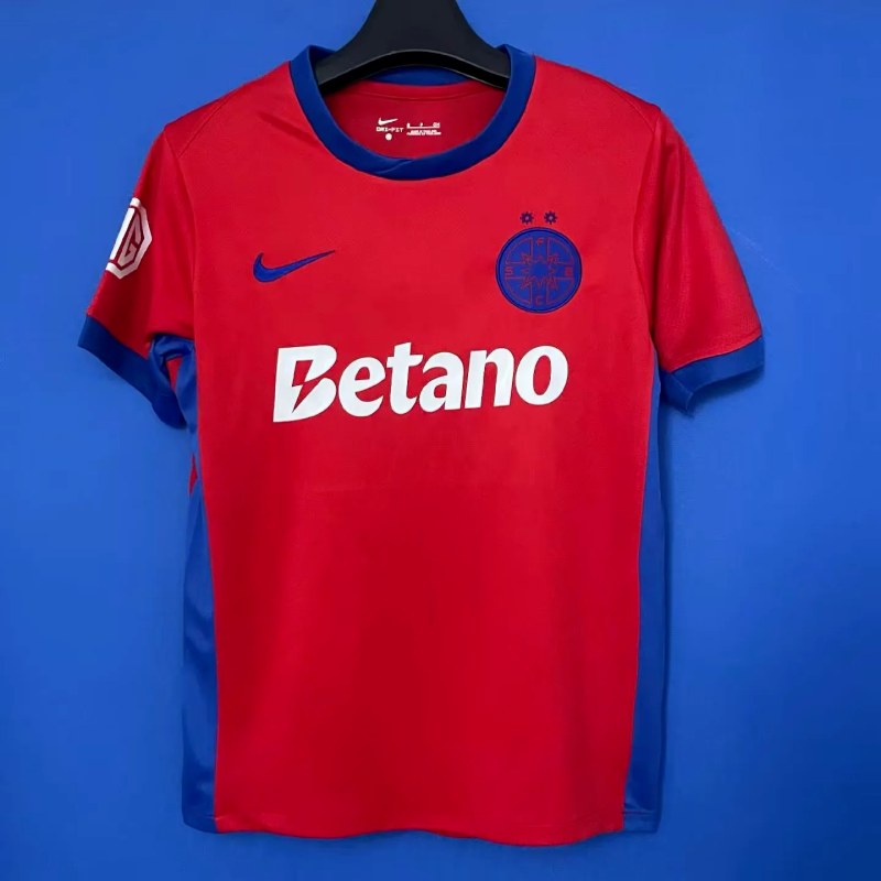 25-26 FCSB home red soccer jersey size S-2XL