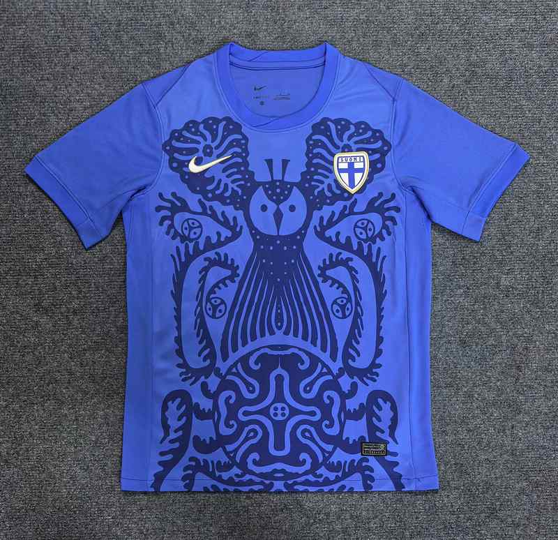 25-26 Finland away soccer jersey size S-2XL