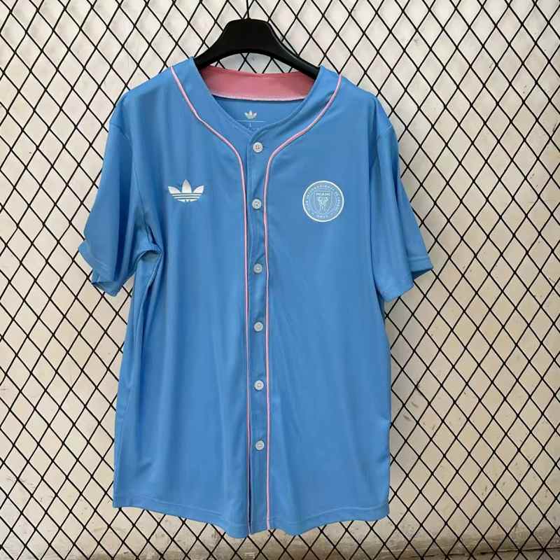 25-26 Miami blue Baseball jersey size S-2XL