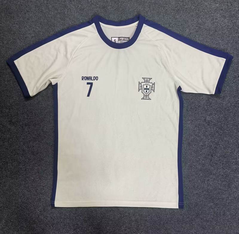 25-26 Portugal Ronaldo white training jersey