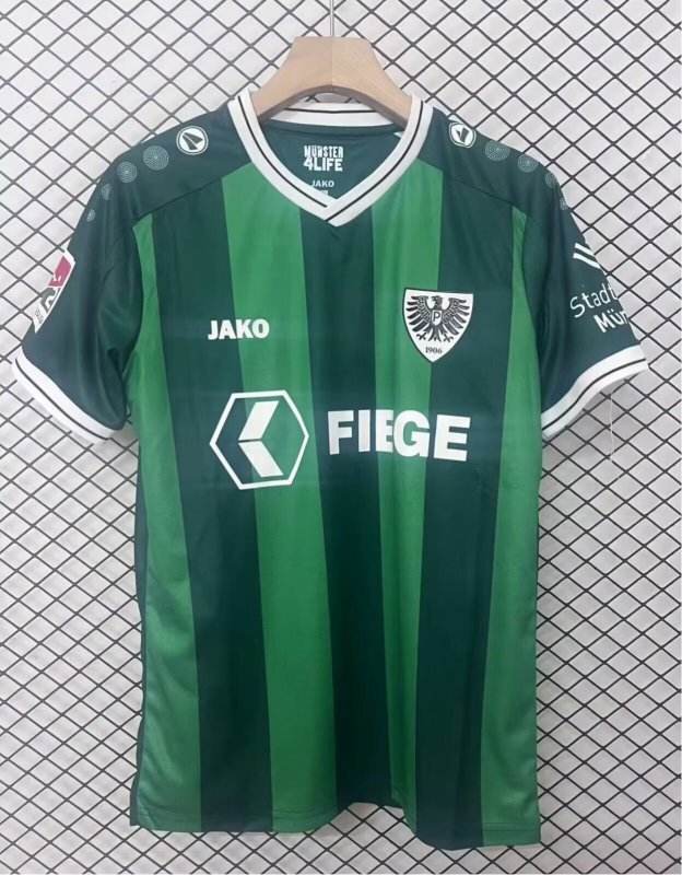 25-26 Preußen Münster Home Soccer Jersey