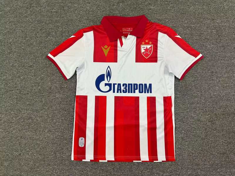 25-26 Red Star Belgrade home soccer jersey