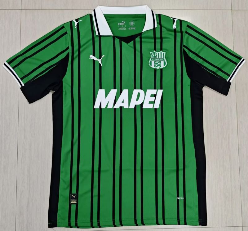 25-26 Sassuolo home soccer jersey