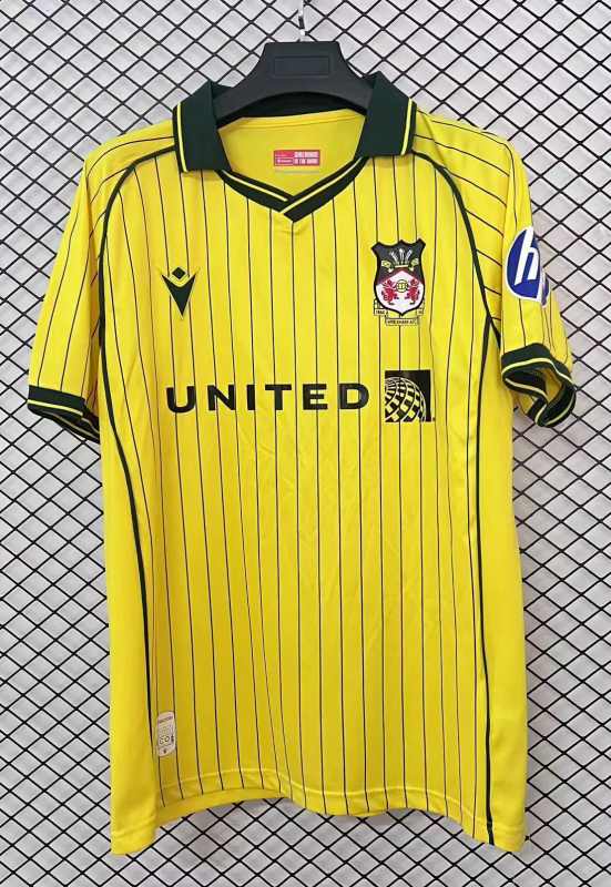 25-26 Wrexham away soccer jersey