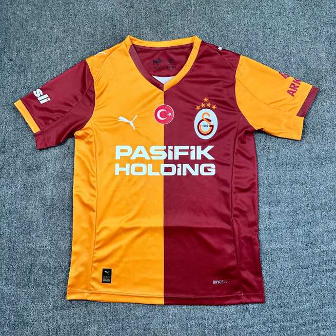 5 star 25-26 Galatasaray home with sponsor soccer jersey size S-4XL