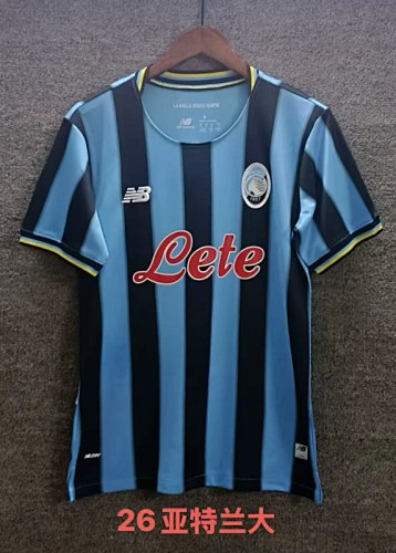 Atalanta B.C. 2025/26 Home soccer jerseys With Sponsor Size S-2XL