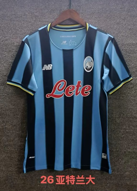 Atalanta B.C. 2025/26 Home soccer jerseys With Sponsor Size S-2XL