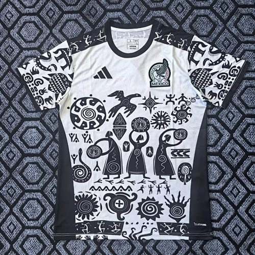 Mexico 2025 White and Black Pattern Special Edition Jersey