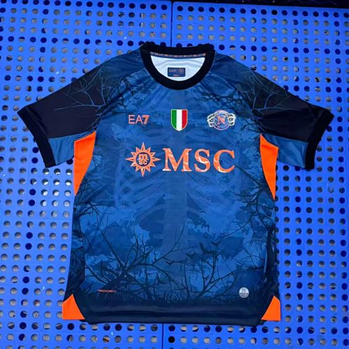 Naples Napoli 2025/26 Halloween version Navy soccer Jersey
