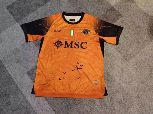 Naples Napoli 2025/26 Halloween version Orange soccer Jersey S-4XL