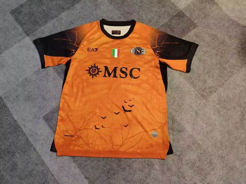 Naples Napoli 2025/26 Halloween version Orange soccer Jersey S-4XL