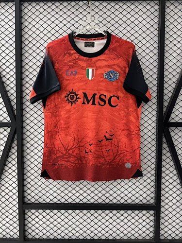 Naples Napoli 2025/26 Halloween version Red soccer Jersey S-4XL