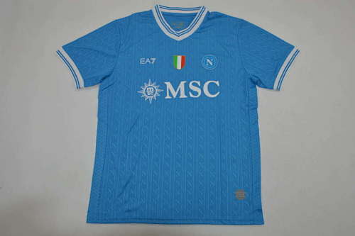 Naples Napoli 2025/26 home UCL Version size S-4XL