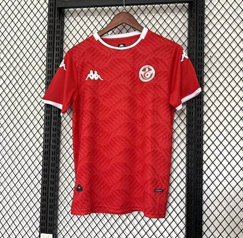 Tunisia 2025/26 home soccer jersey size S-4XL