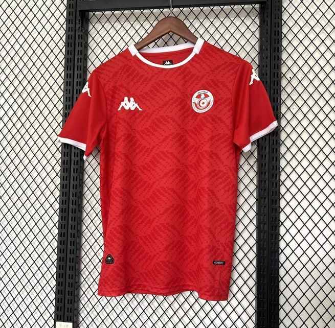 Tunisia 2025/26 home soccer jersey size S-4XL