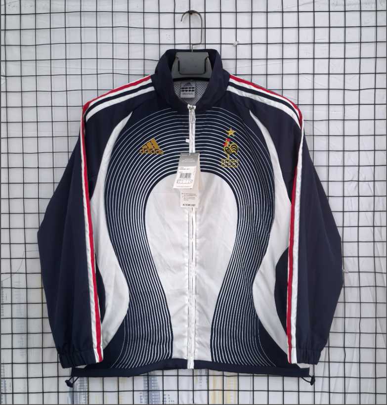 06/07 France Blue Retro Windbreaker