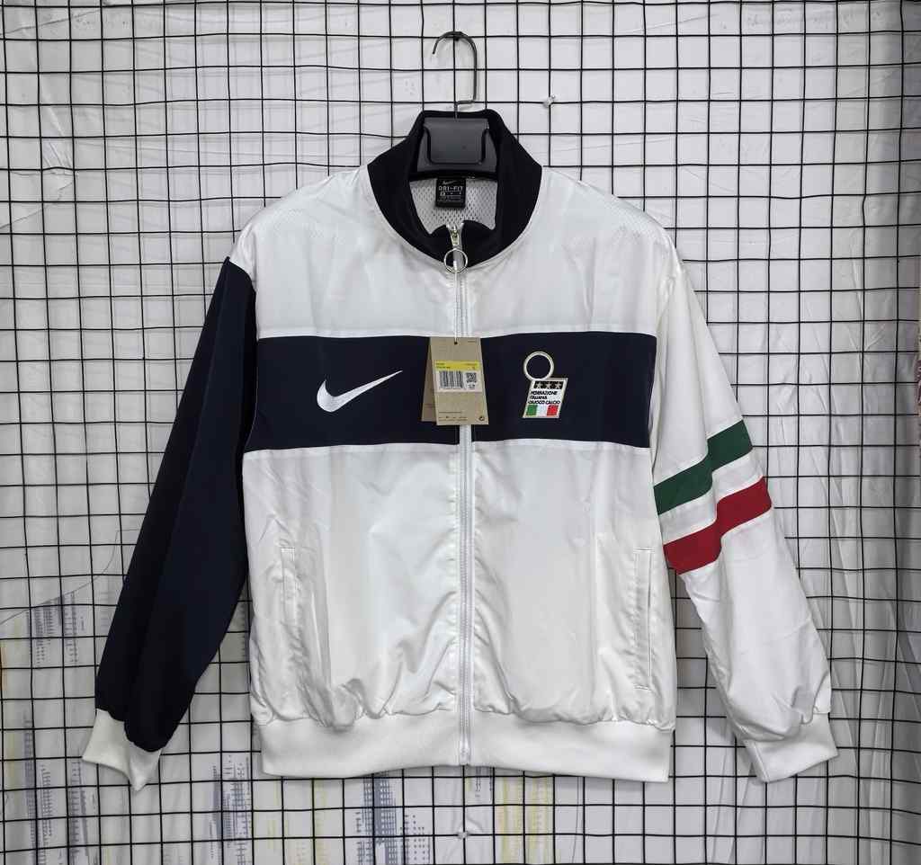 1996 Italy White Retro Windbreaker