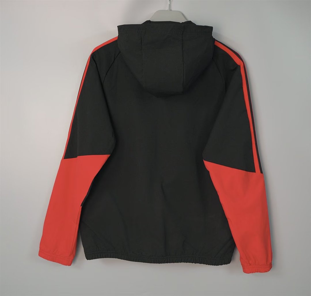 2026/27 Manchester United Black And Red Windbreaker S-3XL