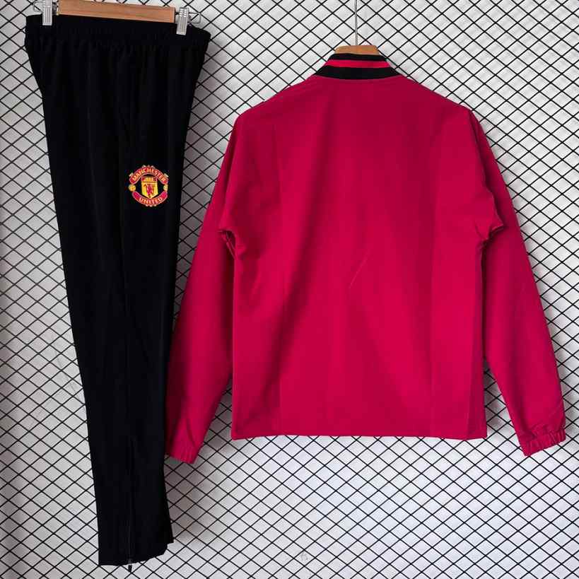 2026/27 Manchester United Retro Model Red Windbreaker Suit S-2XL
