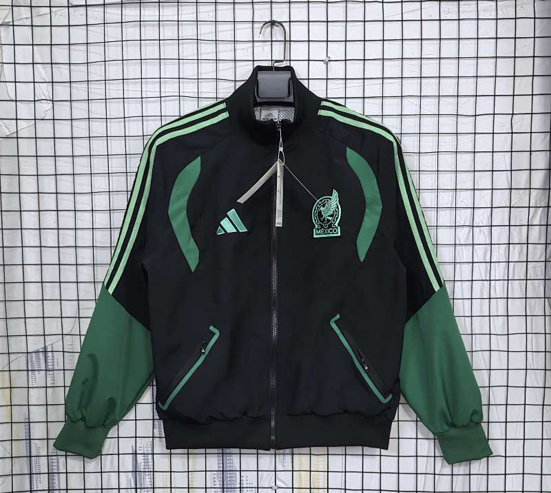 2026 Mexico black and green Windbreaker