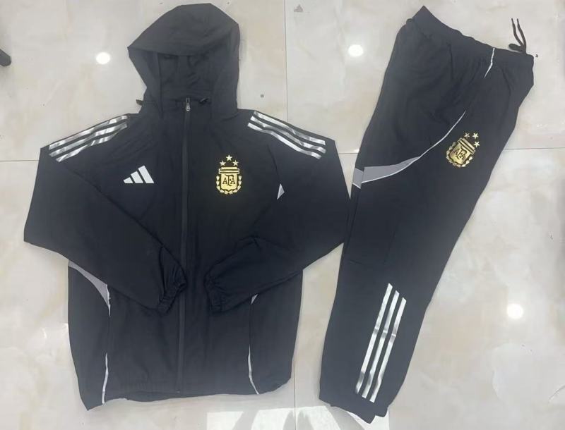 Argentina 2025/26 Black Windbreaker suit S-2XL