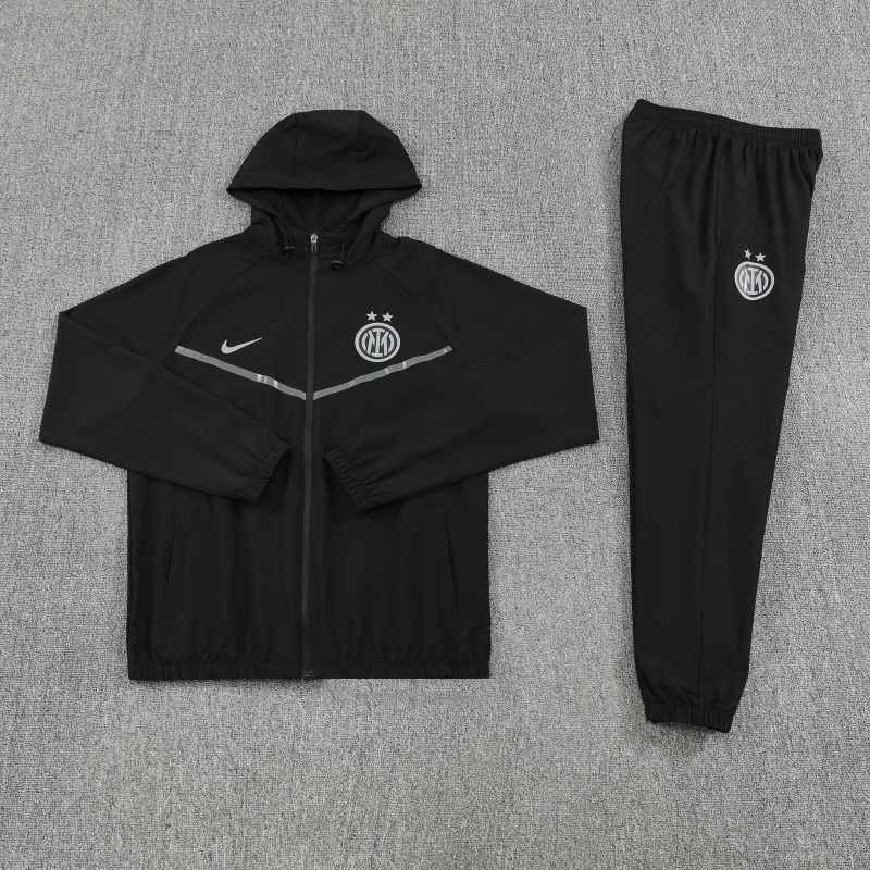 Inter Milan 2025/26 Black Windbreaker suit S-2XL