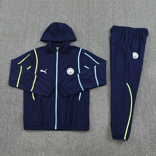 Manchester City 2025/26 Dark Blue Windbreaker suit S-2XL