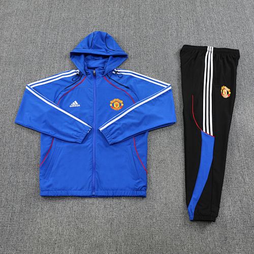 Manchester United 2025/26 Blue Windbreaker suit S-2XL