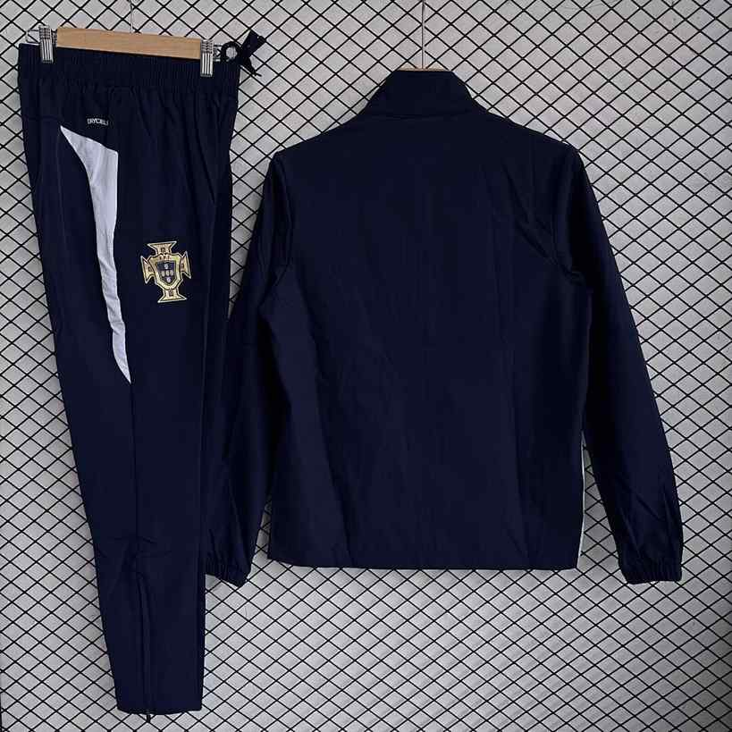 Portugal 2025/26 Black windbreaker Suit Size S-2XL
