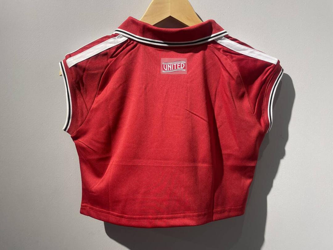 2026/27 Manchester United Home Women's Crop Top Jersey S-2XL